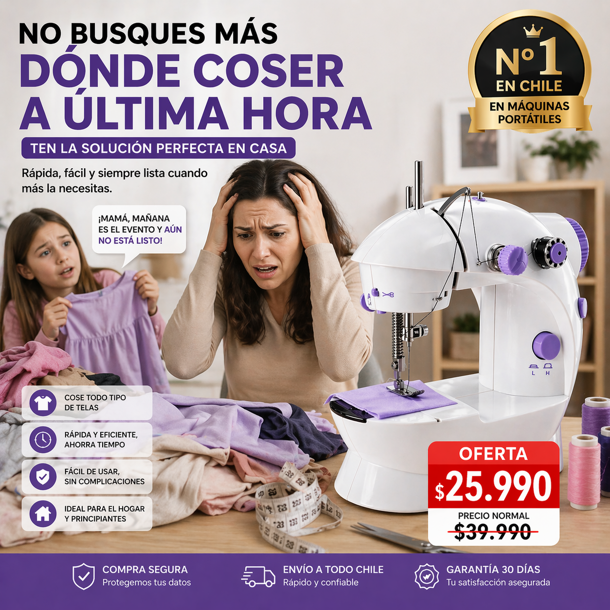 SewiTech™ Mini – Olvídate de las costureras, cose desde casa