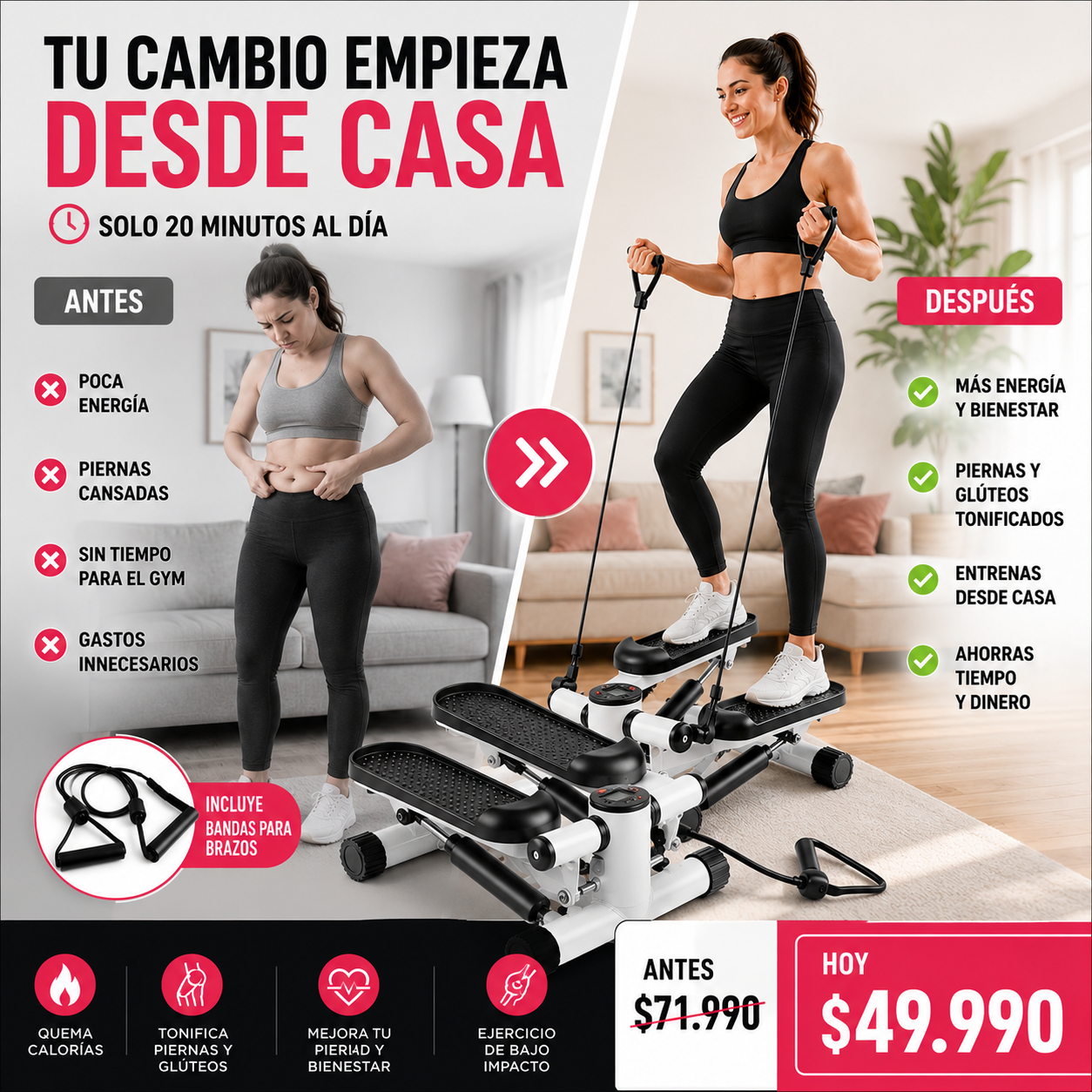 StepFit Pro™ | Deja de seguir postergando tu bienestar y comienza a moverte hoy