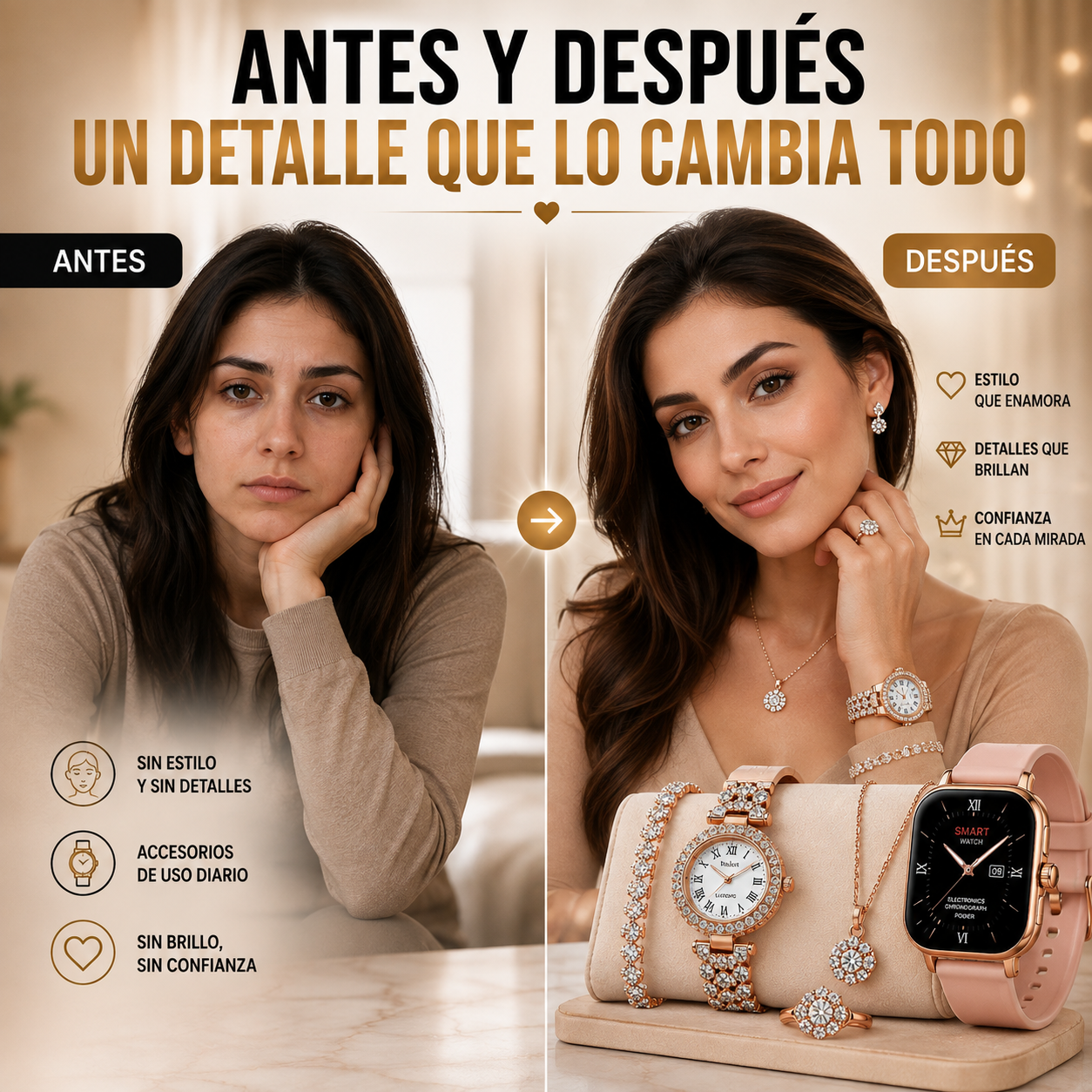 HAZ QUE CADA DETALLE REFLEJE TU ESTILO Y DISFRUTA LA CONFIANZA DE LUCIR ELEGANTE EN CUALQUIER OCASIÓN.