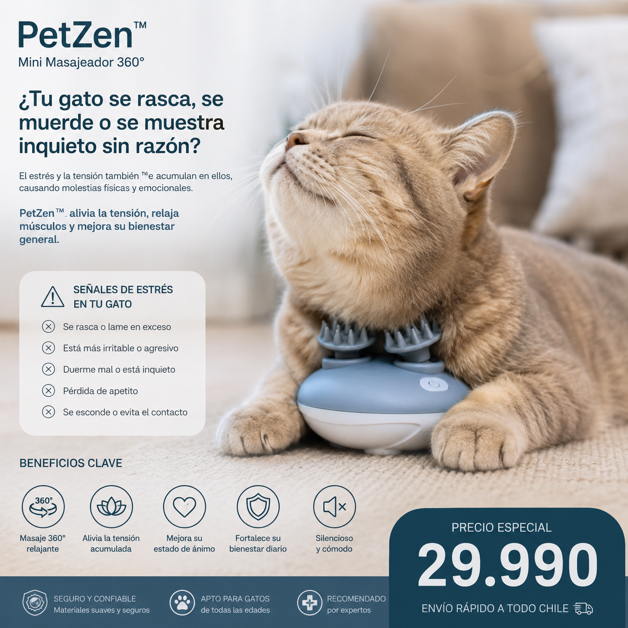 PetZen™ Ayuda a tu mascota a recuperar la calma y el bienestar que merece