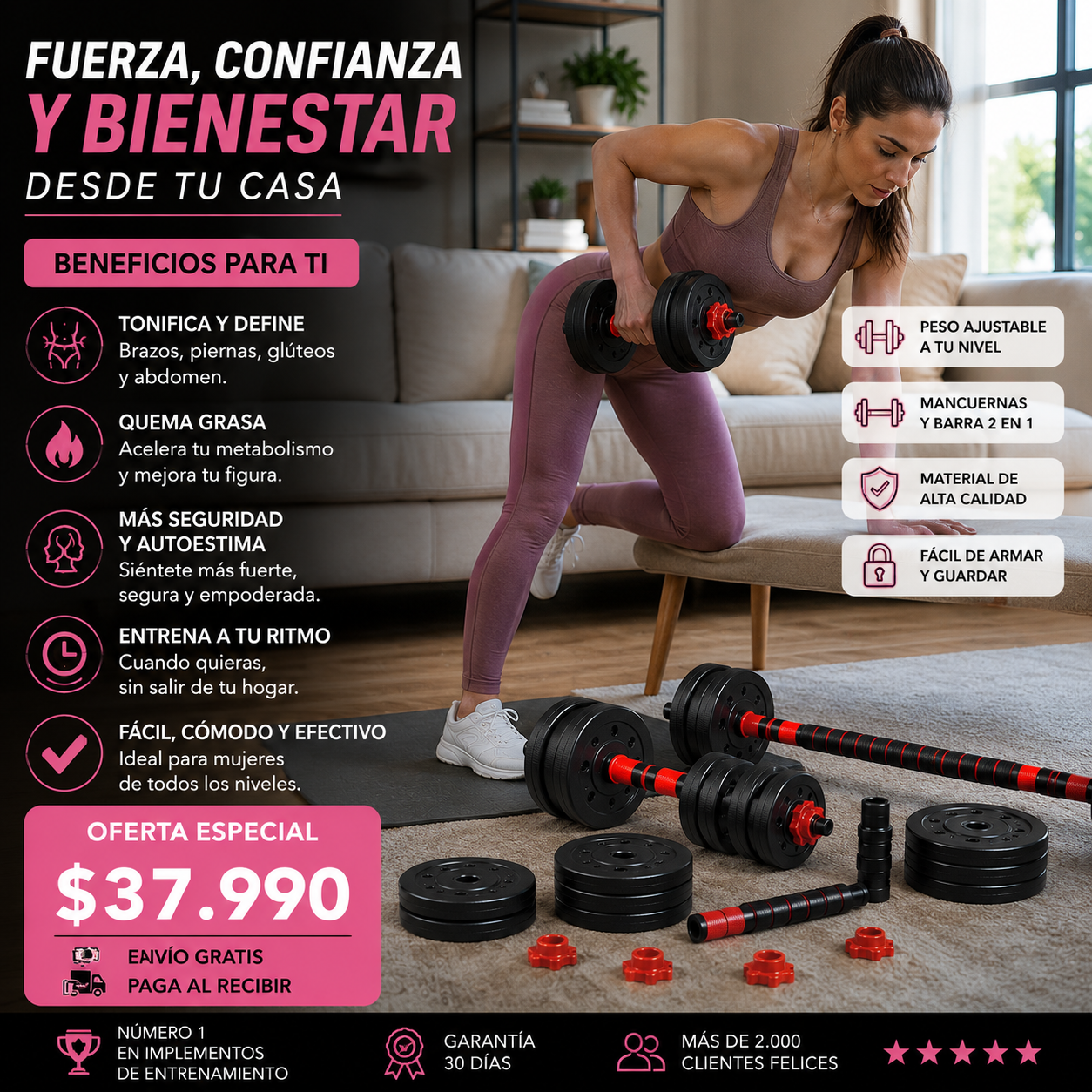 FlexForce Pro™ – Deja de perder dinero en el gimnasio que no vas y entrena en tu casa