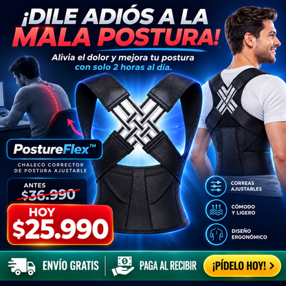 PostureFlex™ | RECUPERA UNA POSTURA MÁS ALINEADA Y SIÉNTETE MEJOR EN TU DÍA A DÍA