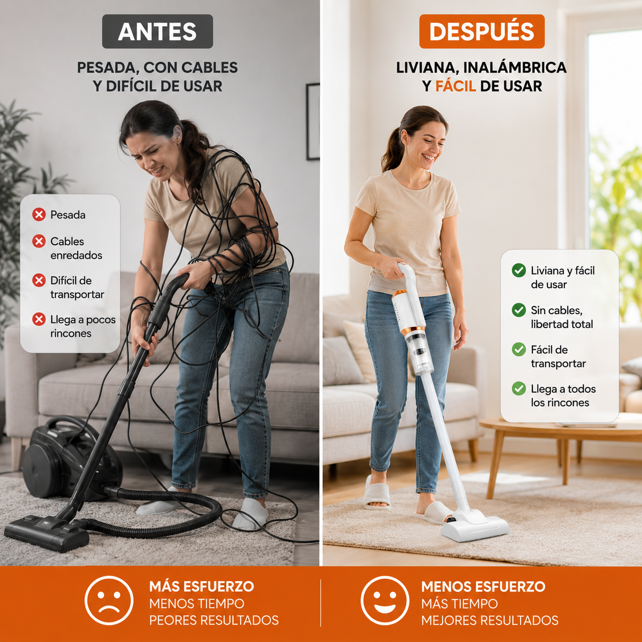 FLEXVAC™ | LIMPIA TODA TU CASA SIN CABLES, PESO NI COMPLICACIONES