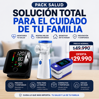 PACK SALUD | NO DEJES NADA A LA SUERTE Y CUIDA A QUIENES MÁS AMAS