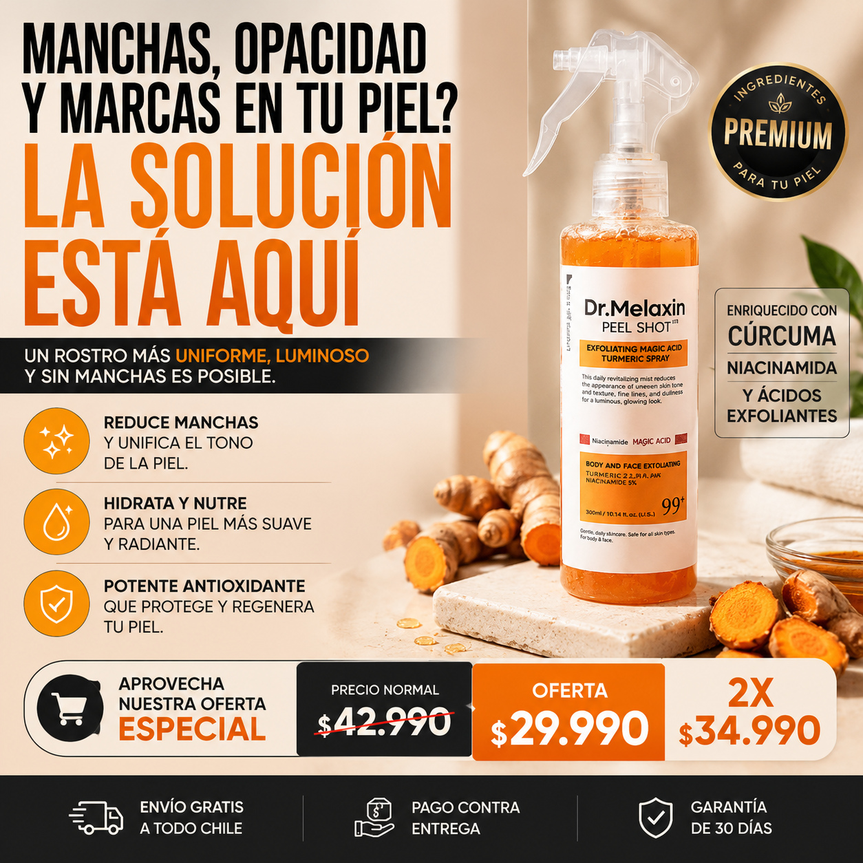 DR. MELAXIN 200ML | DESPÍDETE DE LAS MANCHAS, DALE LA BIENVENIDA A TU MEJOR VERSIÓN