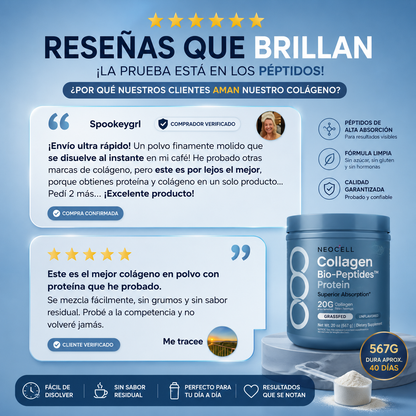 NEOCELL COLLAGEN BIO-PEPTIDES™ 567G | TU MEJOR VERSION PARA SIEMPRE