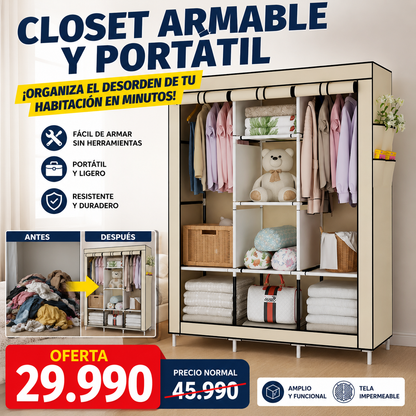 SpaceCloset Pro™ | El desorden está robando el espacio de tu habitación