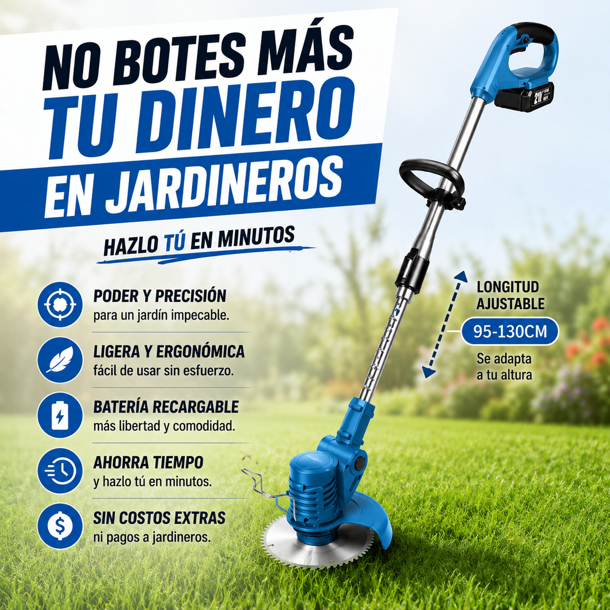 TrimMaster X™ | Haz que tu jardín se vea hermoso en menos de 10 minutos.