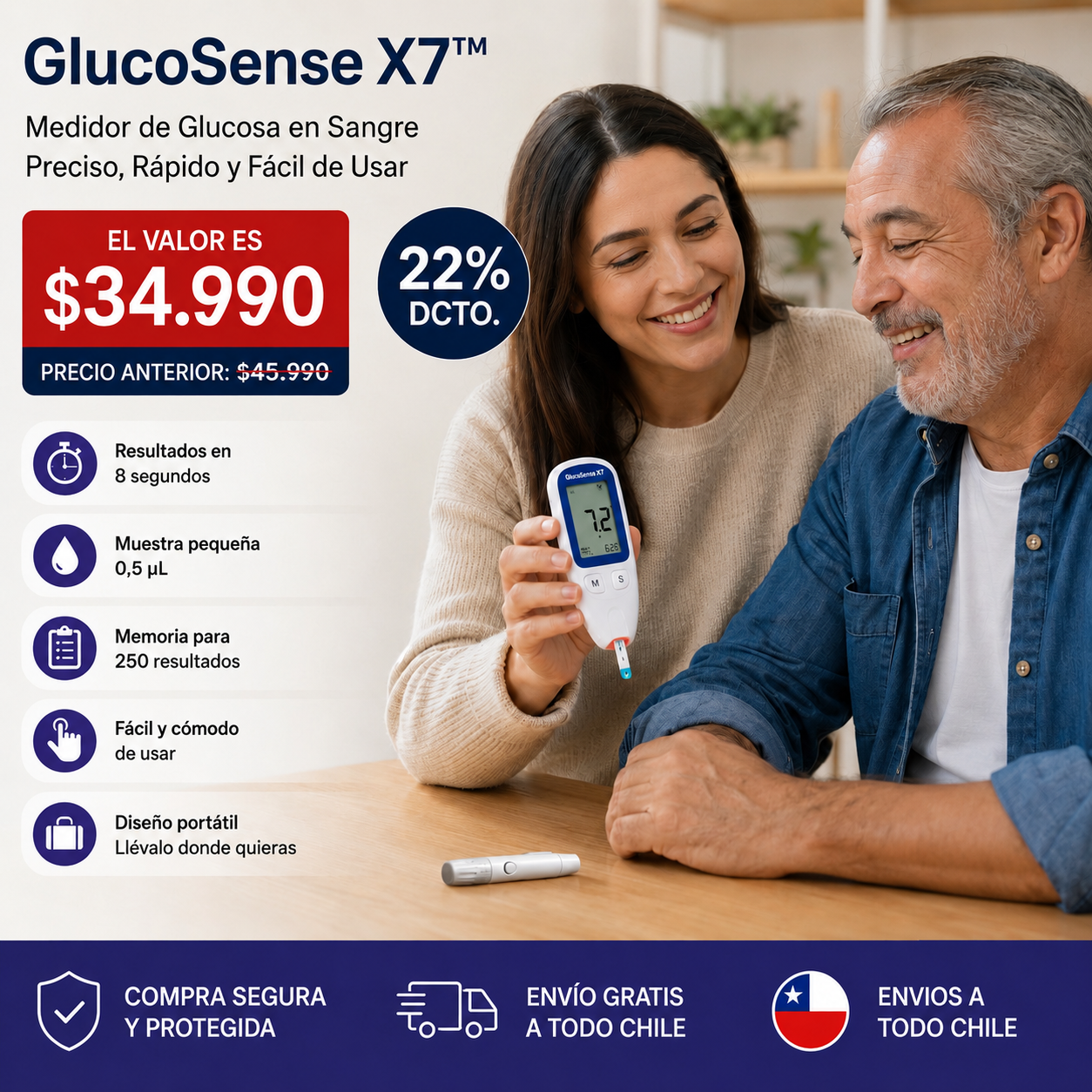 GlucoSense X7™ | Disfruta sin culpa, controla sin miedo