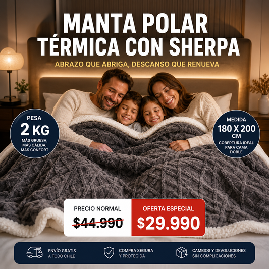 CloudHeat™ | Abraza tu cuerpo con 2 kilos de suavidad, calor y descanso real.