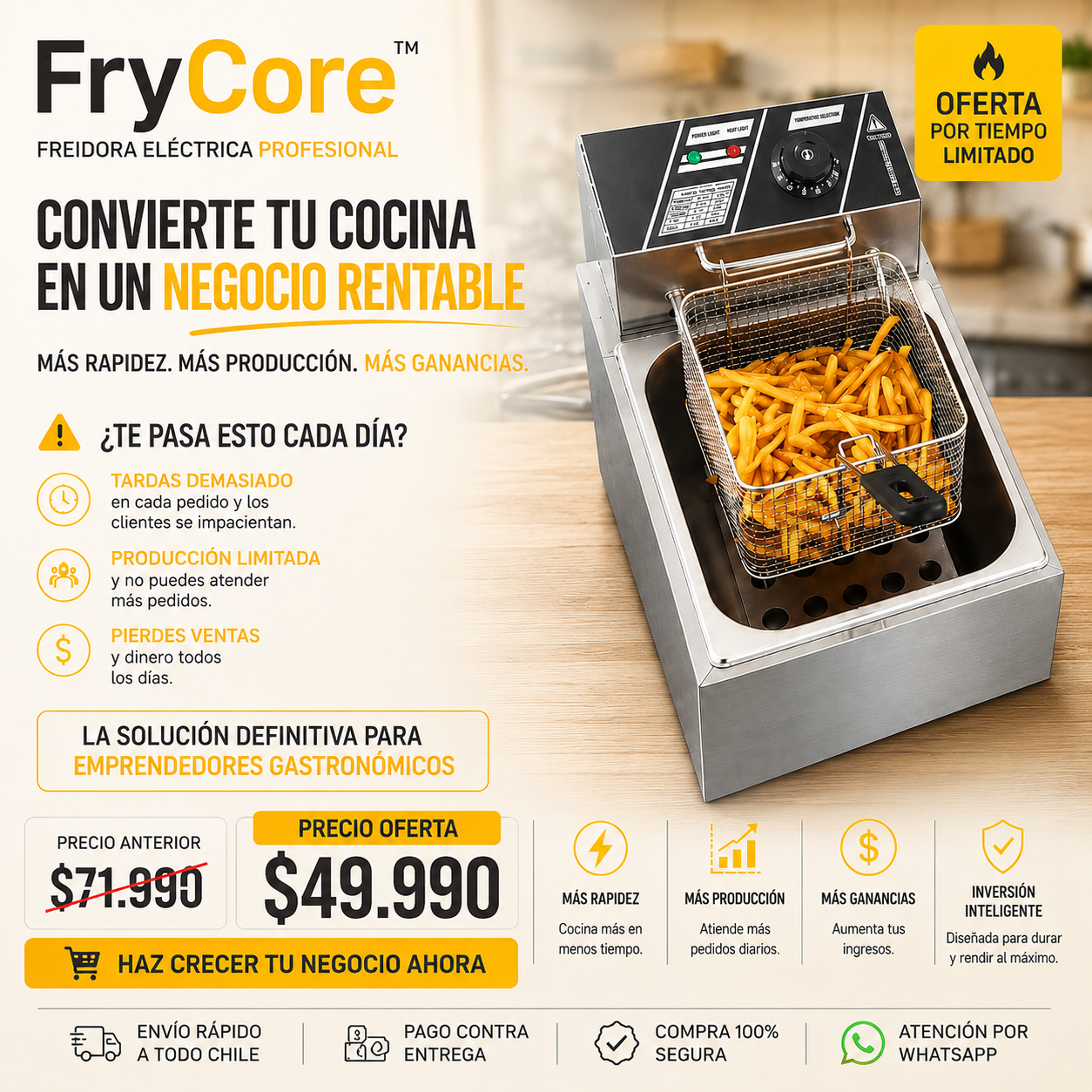 FryCore™ Convierte tu cocina en un negocio rentable