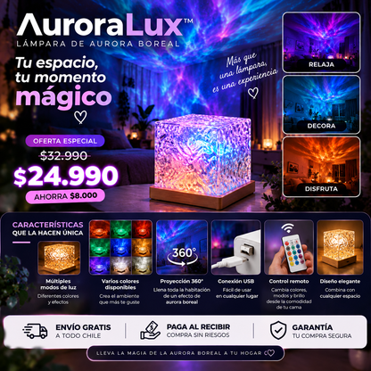 AuroraLux™ | Lleva la magia de una aurora boreal a tu habitación