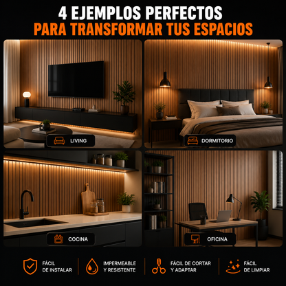 WoodFlex™ Panel | ¿Cansado de un living aburrido y sin personalidad?