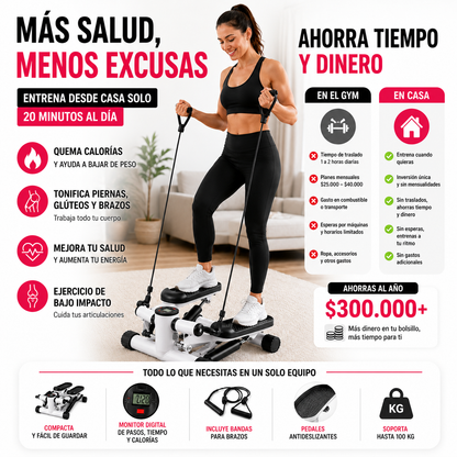 StepFit Pro™ | Deja de seguir postergando tu bienestar y comienza a moverte hoy