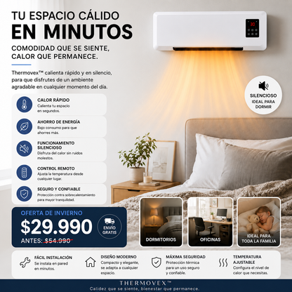 Thermovex™ este invierno no vuelvas a pasar frío dentro de tu propia casa