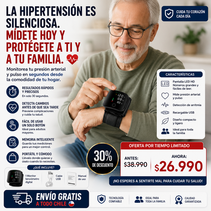 cardiowatch™  Evita esperar a sentirte mal para controlar tu presión