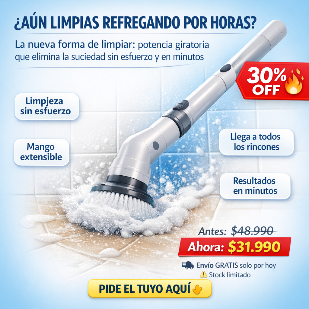 HydroScrub™ Cepillo Limpiador Eléctrico 7 En 1