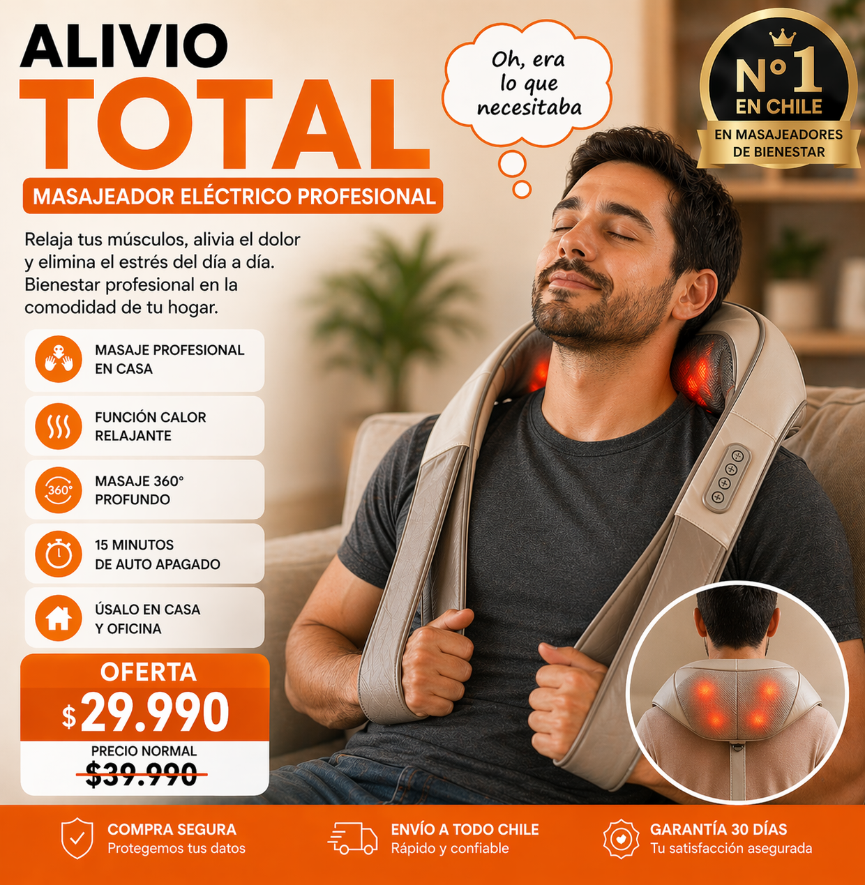 ThermaPulse™ — El masajista que vive en tu casa