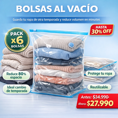 CompactaMax™ Pack 6 Bolsas al vacío