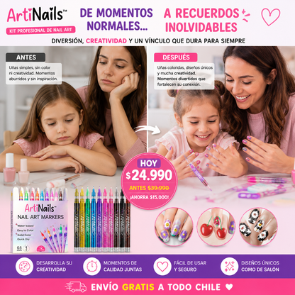 ArtiNails™ La Forma Más Divertida de Decorar sus Uñas
