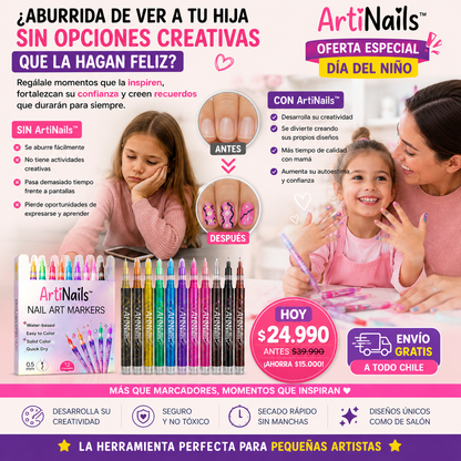 ArtiNails™ La Forma Más Divertida de Decorar sus Uñas