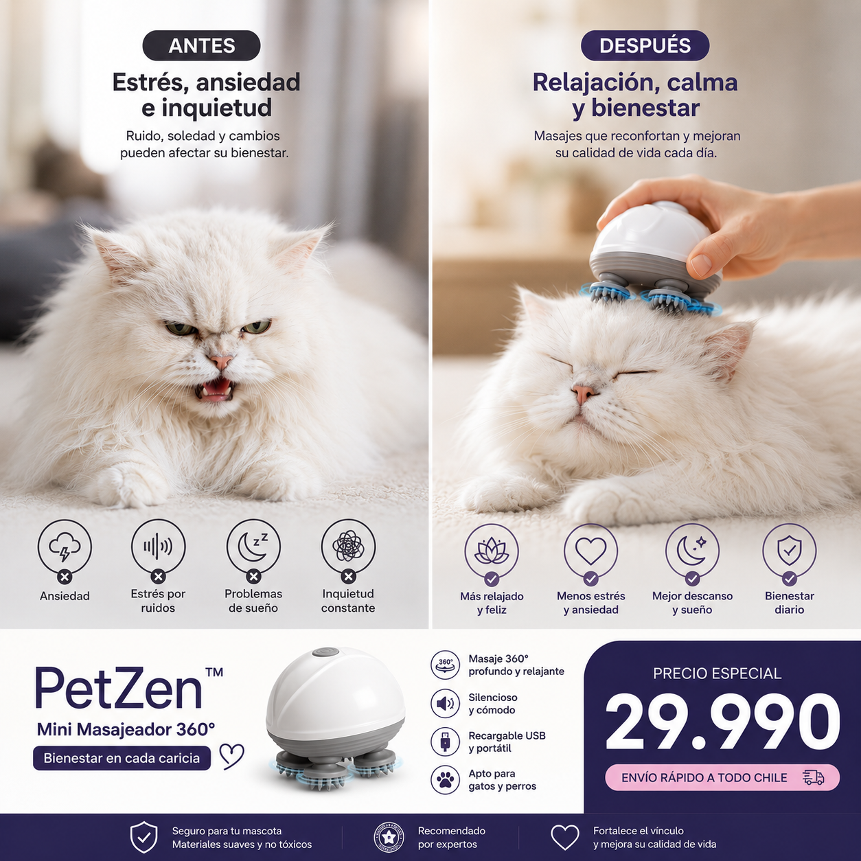 PetZen™ Ayuda a tu mascota a recuperar la calma y el bienestar que merece