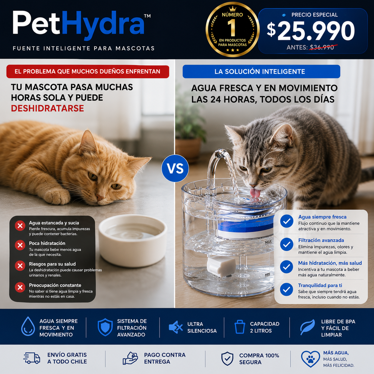 PetHydra™ | Agua fresca para tu mascota incluso cuando no estás