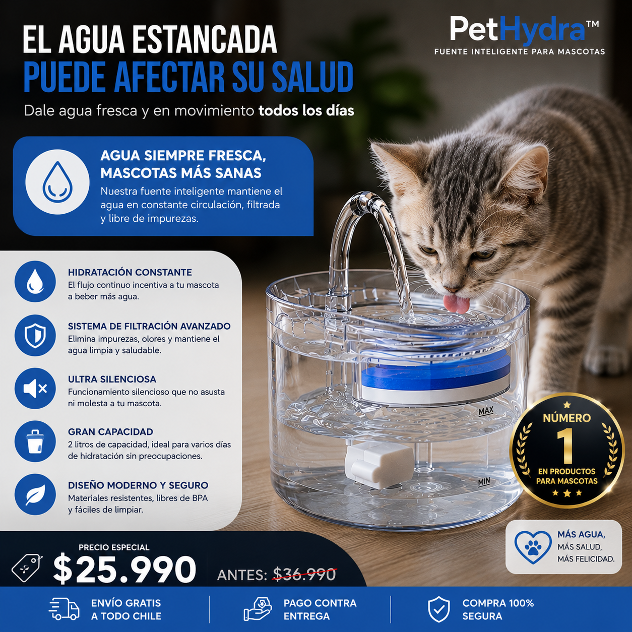 PetHydra™ | Agua fresca para tu mascota incluso cuando no estás