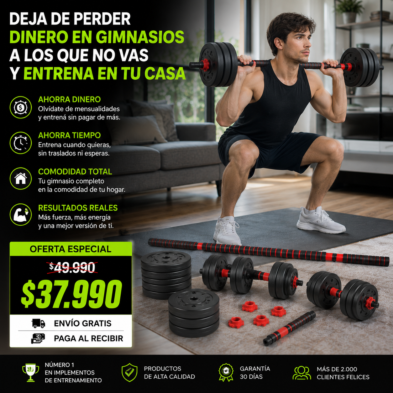 FlexForce Pro™ – Deja de perder dinero en el gimnasio que no vas y entrena en tu casa
