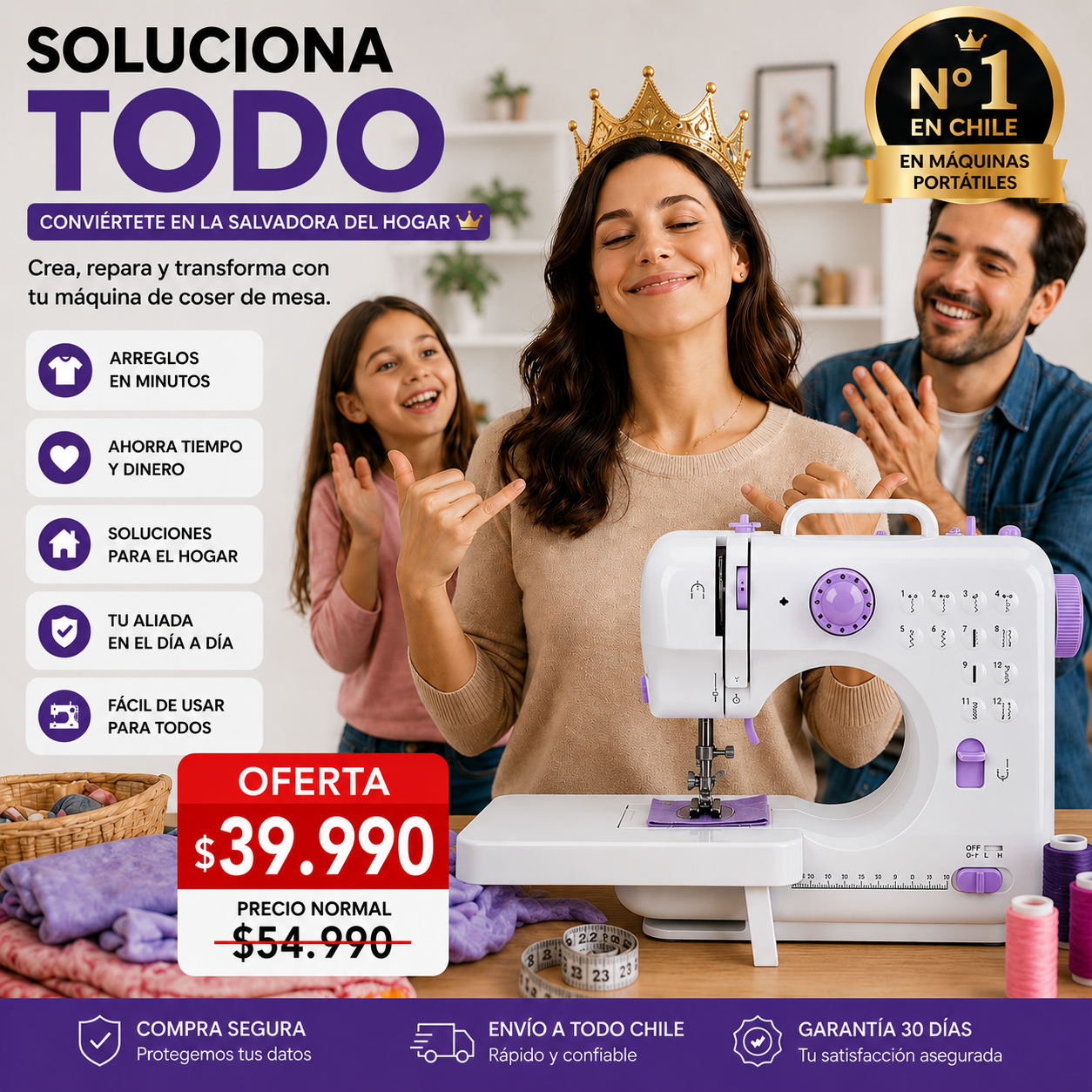 SewiPro™12 Cose y repara tu ropa en casa sin gastar de más