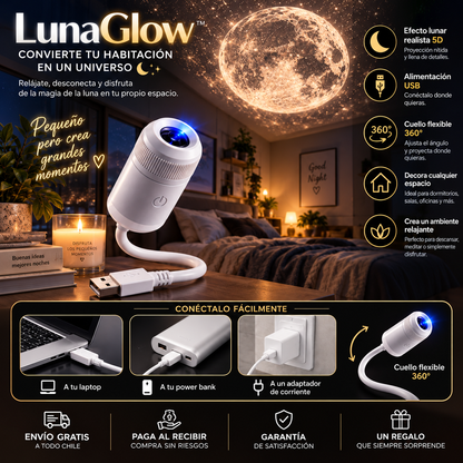LunaGlow™ | TRANSFORMA TU HABITACIÓN BAJO LA LUZ DE LA LUNA