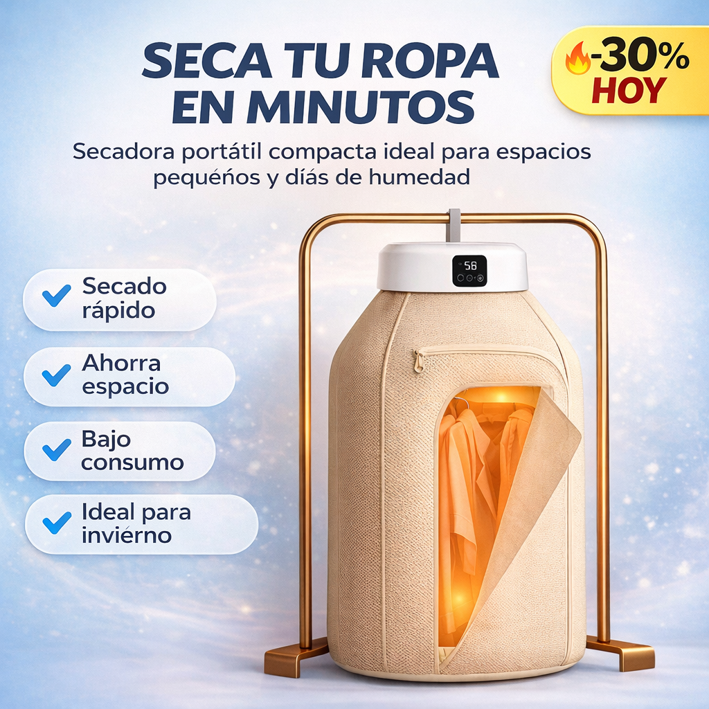 DryGo Pro™ Secador de Ropa Portátil 10kg Multi Uso