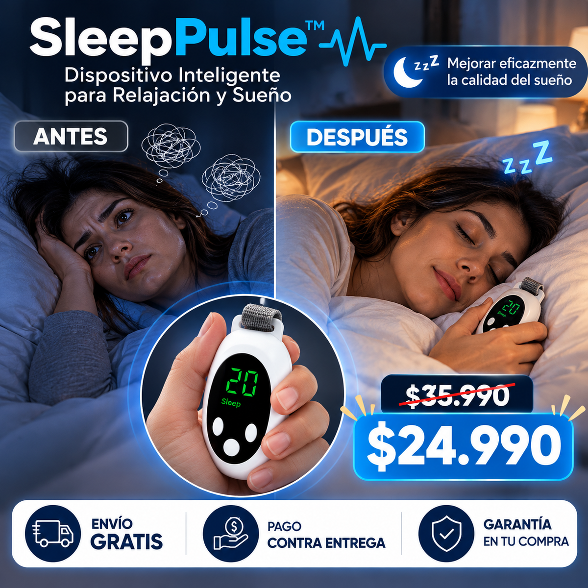 SleepPulse™ | Recupera tus noches y despierta sintiéndote realmente descansada