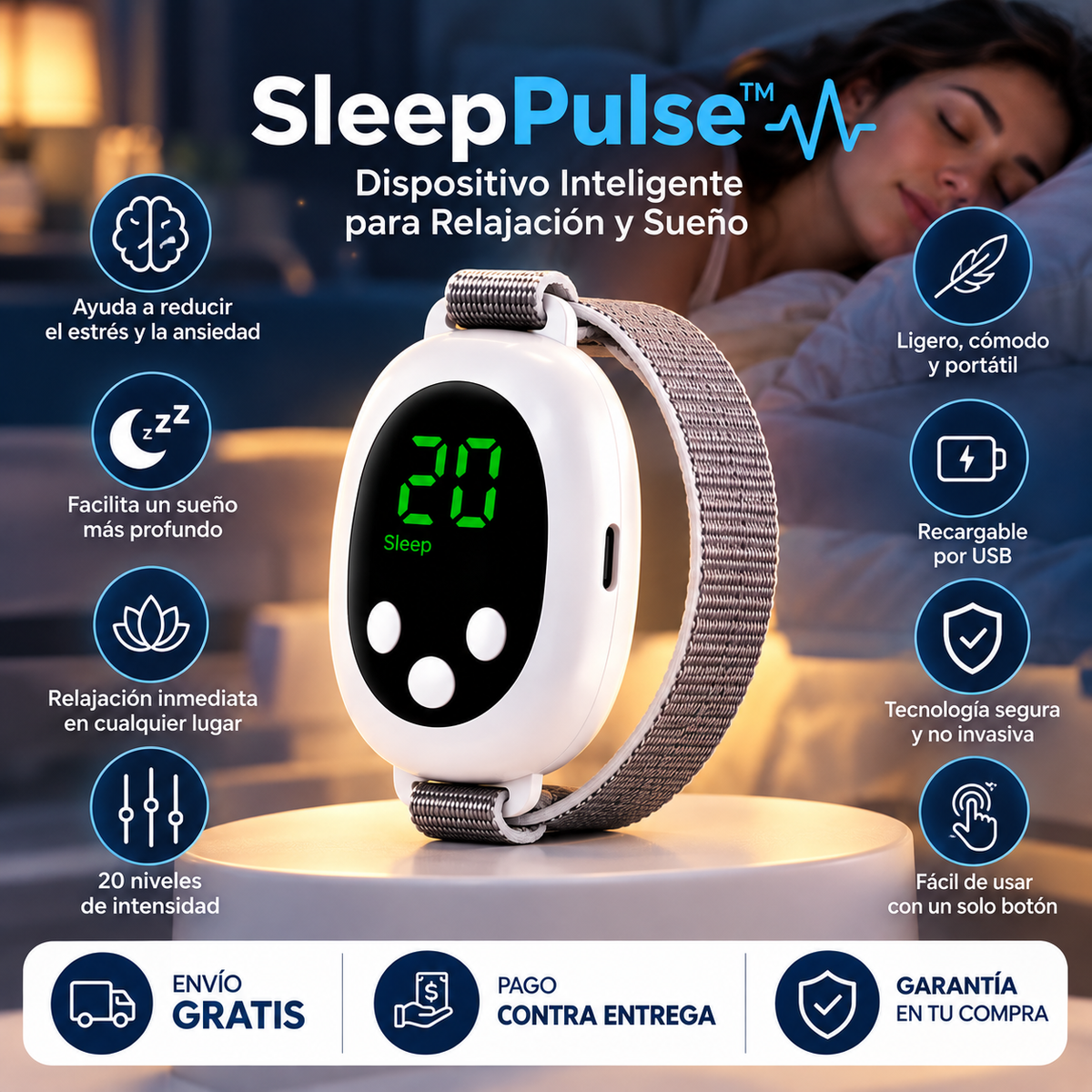 SleepPulse™ | Recupera tus noches y despierta sintiéndote realmente descansada