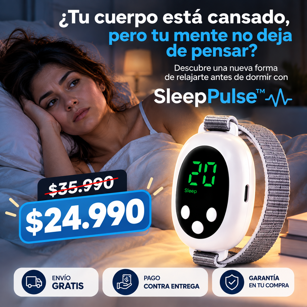SleepPulse™ | Recupera tus noches y despierta sintiéndote realmente descansada