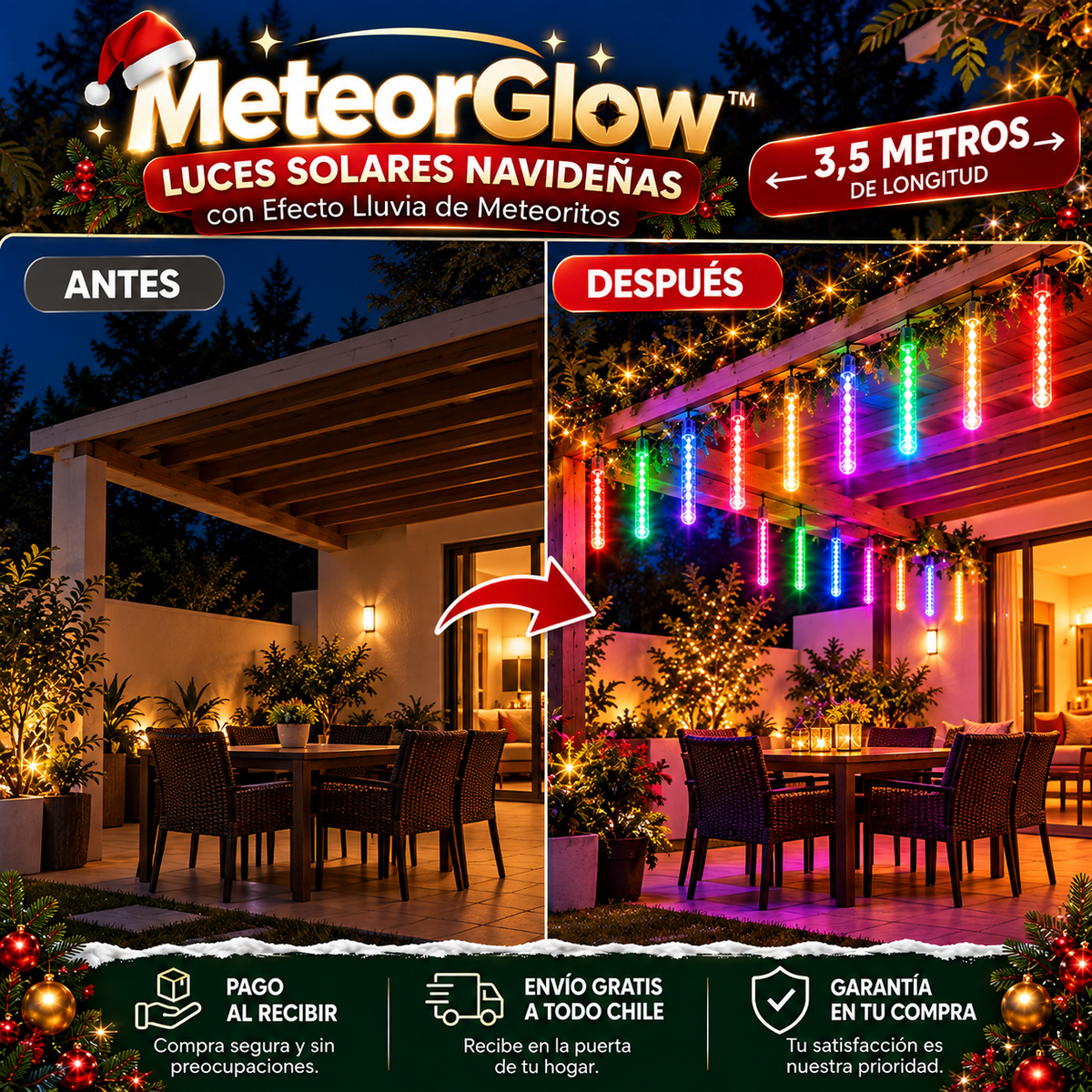 MeteorGlow™ ¡Haz que la magia de la Navidad caiga sobre tu hogar!